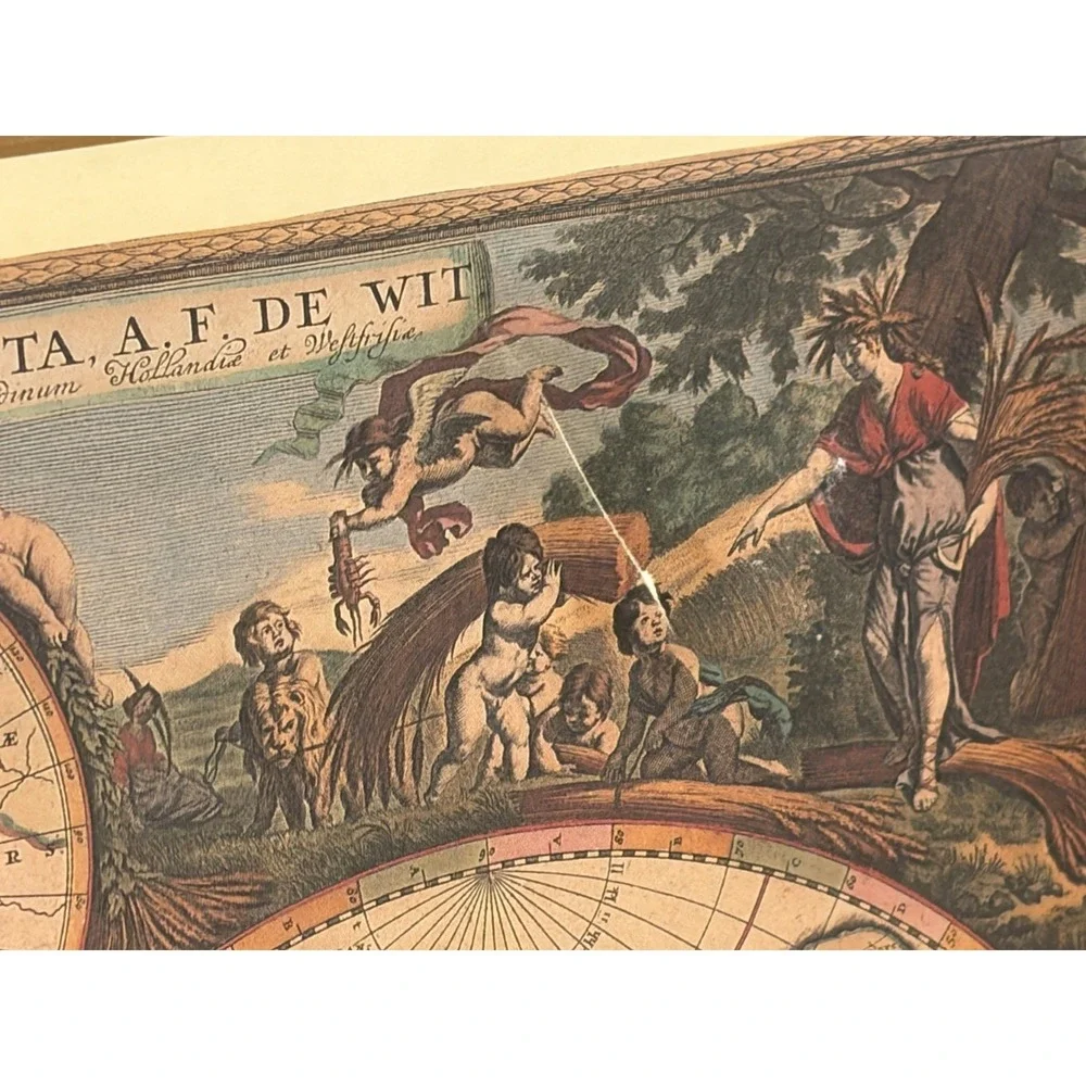 Set of 3 Vintage Pimpernel Old World Map Placemats Cork Back Place Mats/*READ* - Picture 6 of 16